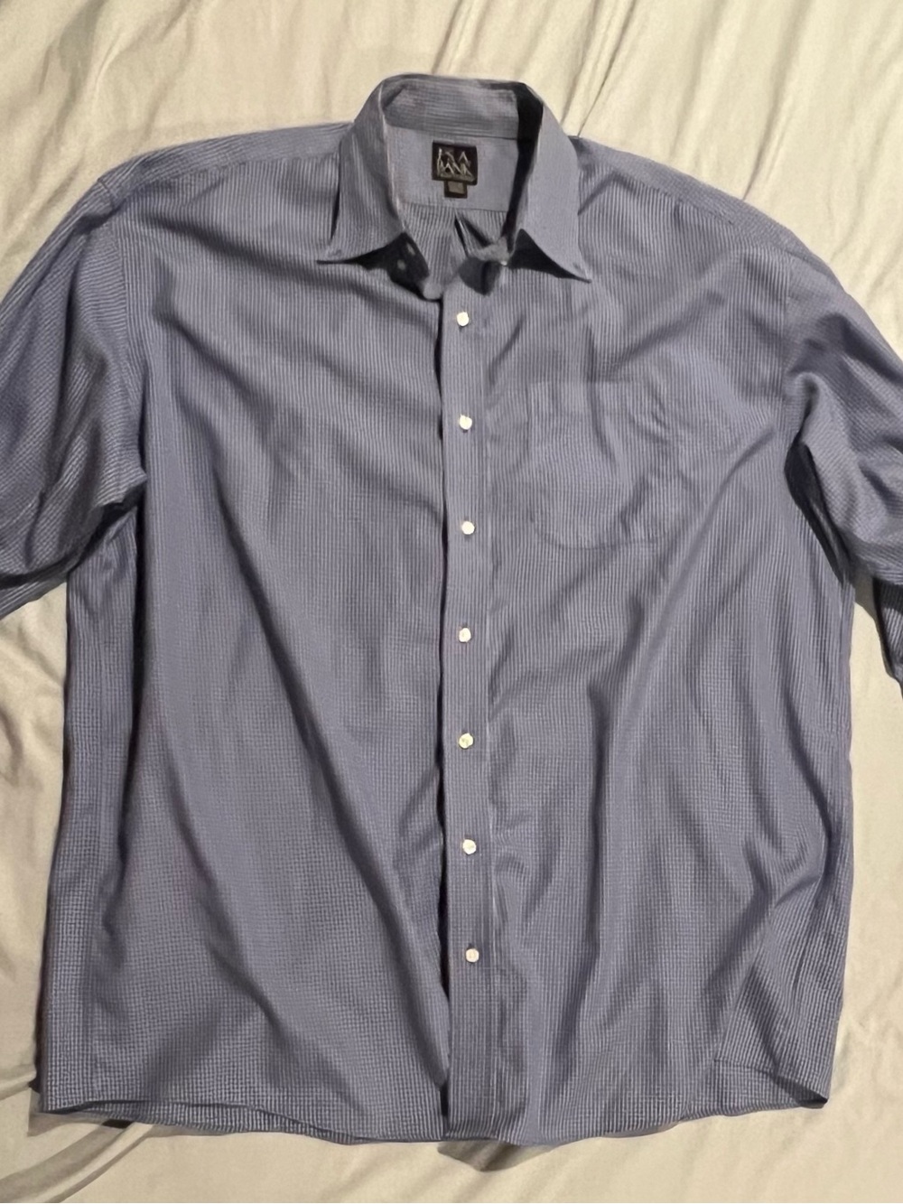 Jos. A. Bank Men's Light Blue Pinstripe Dress Shirt